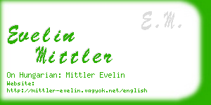 evelin mittler business card
